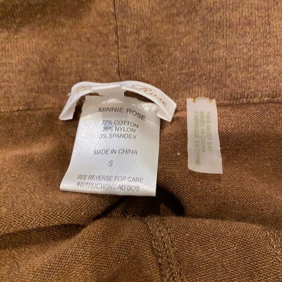 Minnie Rose Equestrian Style High Waisted Legging Suede Knee Size S - Picture 7 of 10